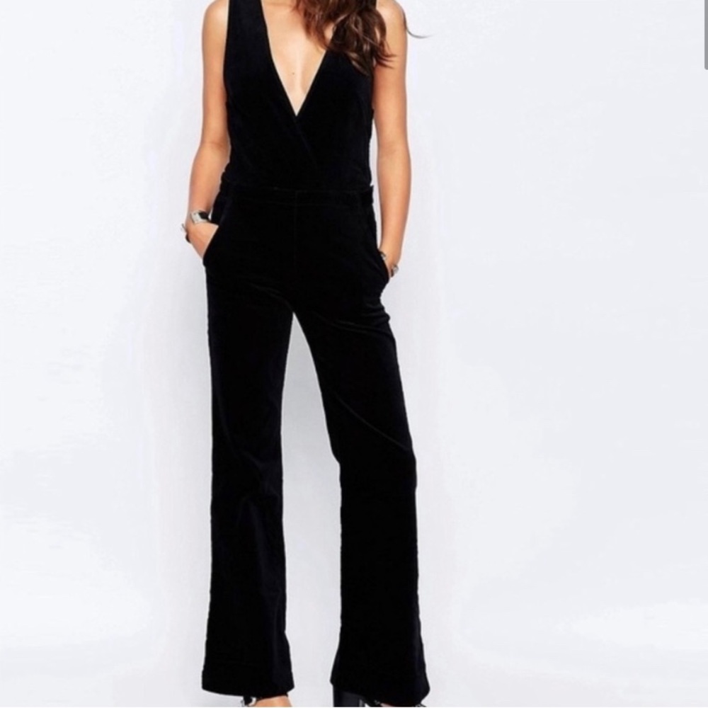 Free People Velvet Jumpsuit